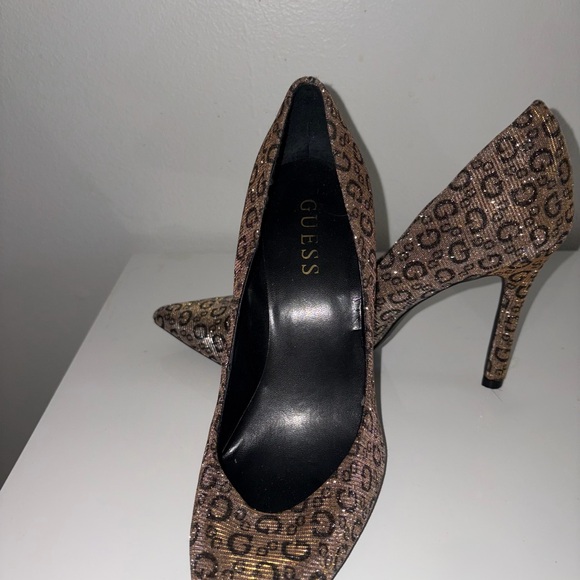 GUESS Women's Rhinestone Patterned Heels - Picture 3 of 4
